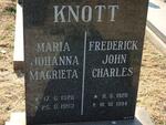 KNOTT Frederick John Charles 1920-1994 & Maria Johanna Magrieta 1920-1993
