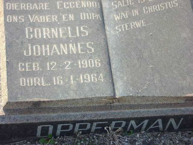 OPPERMAN Cornelius Johannes 1906-1964