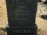 CLOETE Dirkie 1932-1952