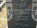 SLABBERT Gerhardus Petrus 1922-1969