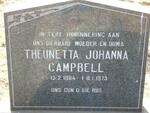 CAMPBELL Theunetta Johanna 1884-1975