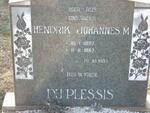 PLESSIS Hendrik Johannes M., du 1897-1967