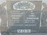 VOS Carel Christiaan 1884-1972 & Johanna Maria 1886-1980