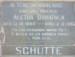 SCHUTTE Aletha Dorathea 1882-1967