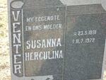 VENTER Susanna Herculina 1881-1972