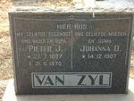 ZYL Pieter J., van 1897-1970 & Johanna D. 1907-