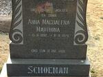 SCHOEMAN Anna Magdalena Marthina 1892-1975
