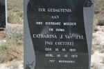 ZYL Catharina J. nee COETZEE 1901-1971