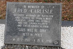 CARLISLE Fred 1907-1998
