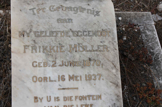 MÜLLER Frikkie 1870-1937