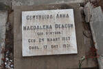 DEACON Gertruida Anna Magdalena nee STRYDOM 1853-1931