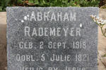 RADEMEYER Abraham 1919-1921