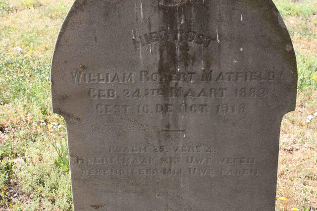 MATFIELD William Robert 1882-1918