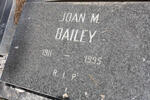 BAILEY Joan M. 1911-1995