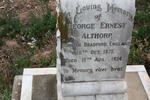 ALTHORP George Ernest 1875-1934