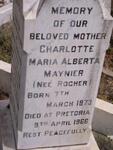 MAINIER Charlotte Maria Alberta nee ROCHER 1873-1966