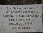 MOSTERT Francina Elizabeth 1867-1916