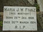 FIVAZ Maria J.W. nee MOSTERT 1868-1924