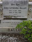 BALLOT Anna Catherina 1868-1929