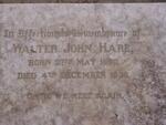 HARE Walter John 1880-1930
