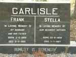 CARLISLE Frank 1908-1968 & Stella 1908-1987