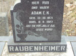 RAUBENHEIMER Adam E.K. 1871-1927
