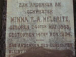 HELFRITZ Minna F.A. 1863-1934