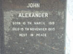 ALEXANDER John 1919-1995
