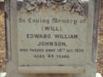 JOHNSON Edward William -1930