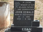 KEAN John Oswald 1906-1981