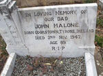 MALONE John -1947 