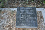 SHEPHERD Elizabeth Susanna nee AUGUSTYN 1893-1978