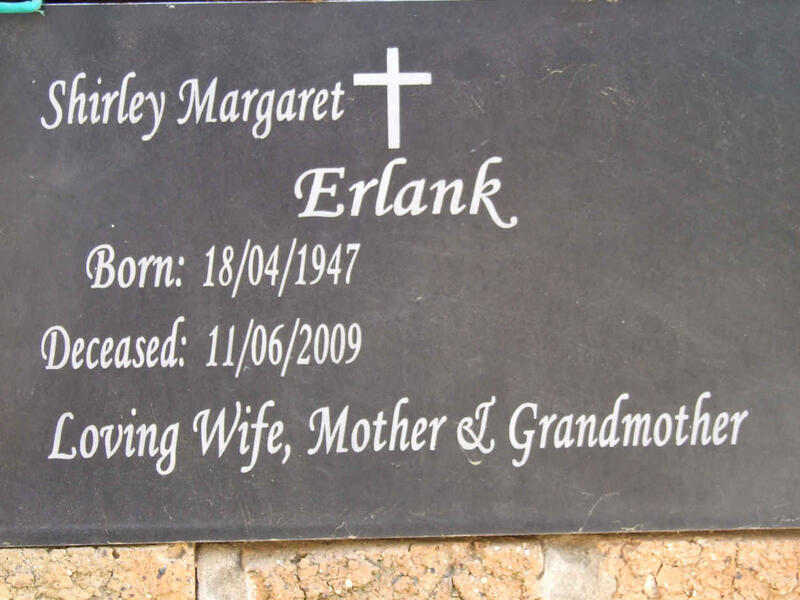 ERLANK Shirley Margaret 1947-2009