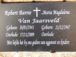 JAARSVELD Robert Barrie, van 1943-2009 & Maria Magdalena 1947-
