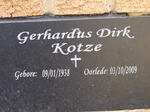 KOTZE Gerhardus Dirk 1938-2009