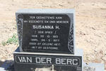 BERG Susanna H, van den nee SPIES 1913-1977