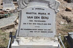 BERG Martha Maria M., van den nee HOLTZHAUSEN 1876-1948