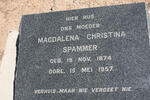 SPAMMER Magdalena Christina 1874-1957