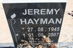 HAYMAN Jeremy 1945-2007