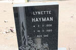 HAYMAN Lynette 1956-1980