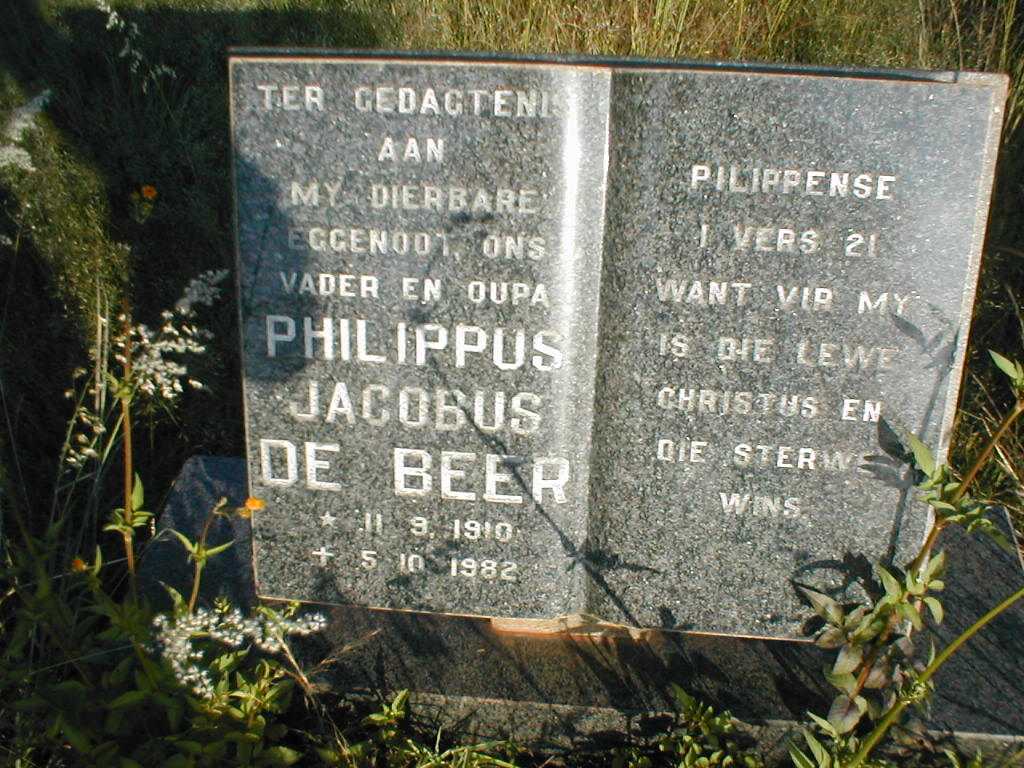 BEER Philippus Jacobus, de 1910-1982