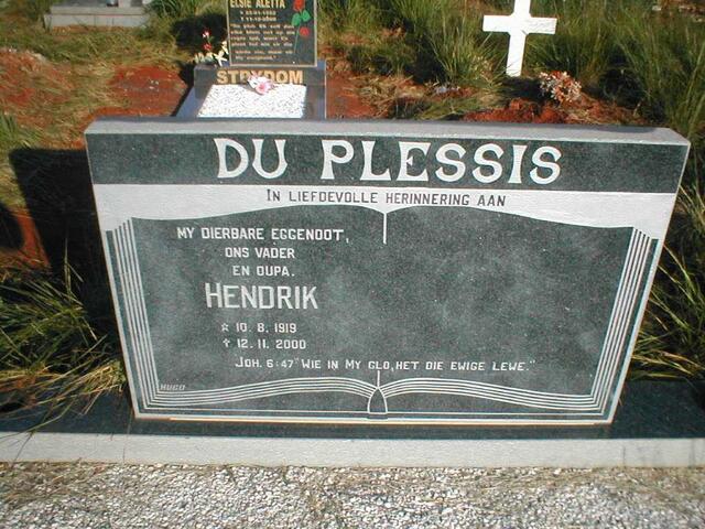 PLESSIS Hendrik, du 1919-2000