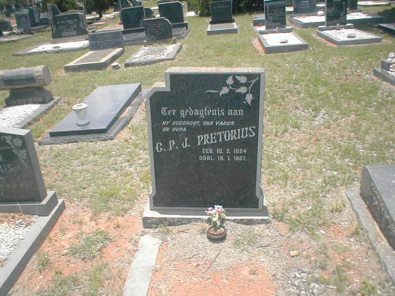PRETORIUS C.P.J. 1884-1967