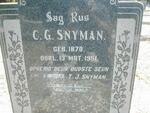SNYMAN C.G. 1870-1951