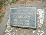 SNYMAN T.J. 1893-1962