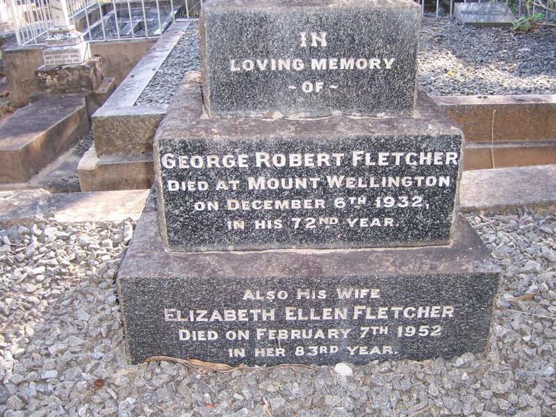 FLETCHER George Robert -1932 & Elizabeth Ellen -1952