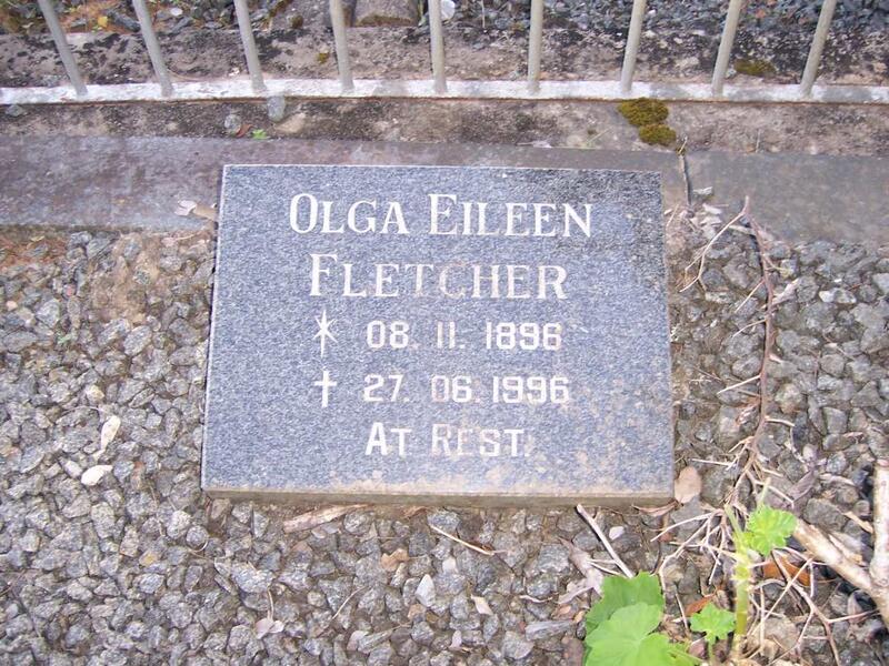 FLETCHER Olga Eileen 1896-1996