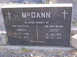 McCANN Joseph 1908-1970 & Joyce 1913-1970