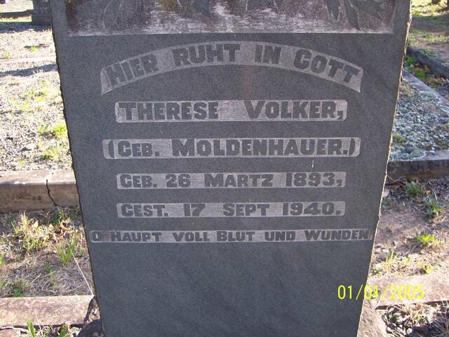 VOLKER Therese nee MOLDENHAUER 1893-1940