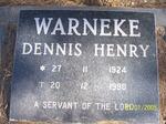 WARNEKE Dennis Henry 1924-1990